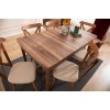Extendable Dining Table & Chairs Set (5 Pieces) Cenova - Brown Brown