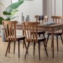 Extendable Dining Table & Chairs Set (5 Pieces) Fergana - Brown Brown