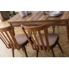 Extendable Dining Table & Chairs Set (5 Pieces) Fergana - Brown Brown