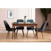 Extendable Dining Table & Chairs Set (5 Pieces) Lidyana - Anthracite Anthracite