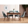 Extendable Dining Table & Chairs Set (5 Pieces) Lidyana - Grey Grey