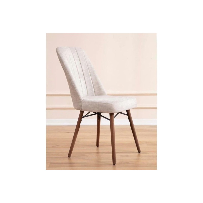 Extendable Dining Table & Chairs Set (5 Pieces) Lidyana - Cream Cream