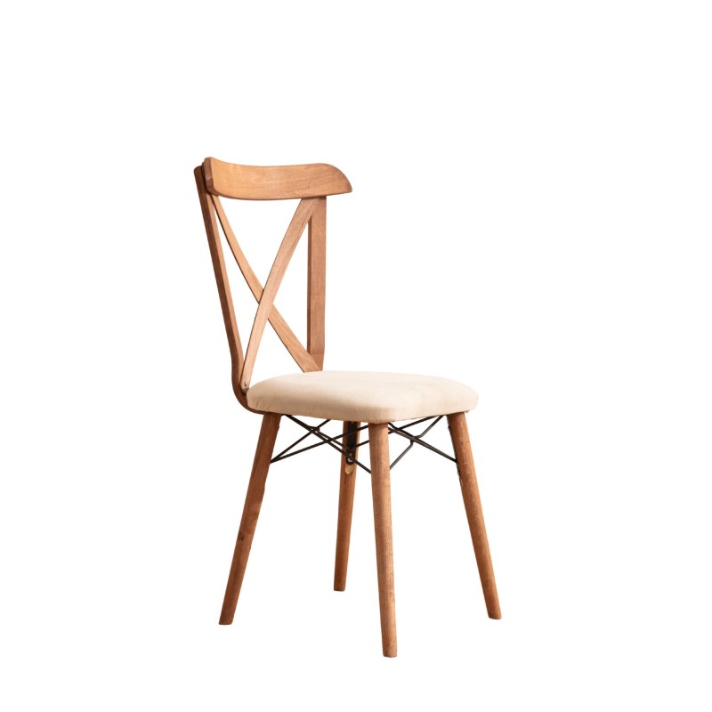 Extendable Dining Table & Chairs Set (7 Pieces) Cenova - Brown Brown