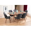 Extendable Dining Table & Chairs Set (7 Pieces) Lidyana - Anthracite Anthracite