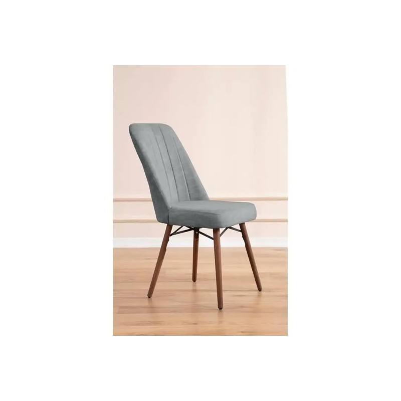 Extendable Dining Table & Chairs Set (7 Pieces) Lidyana - Grey Grey