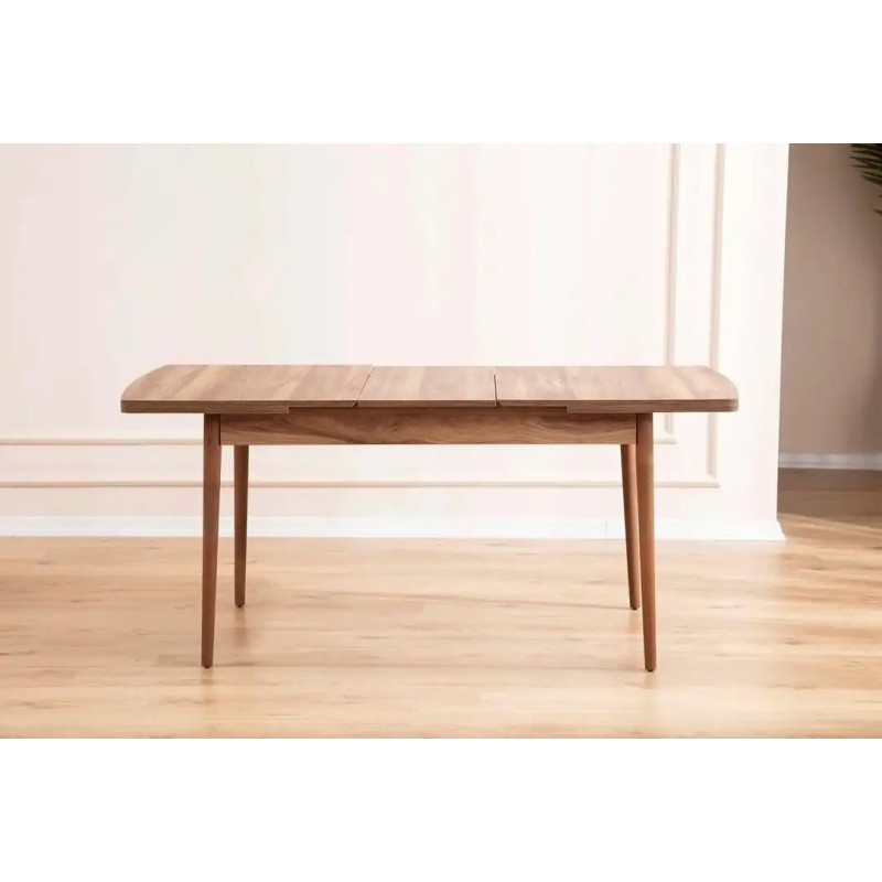 Extendable Dining Table & Chairs Set (7 Pieces) Lidyana - Cream Cream