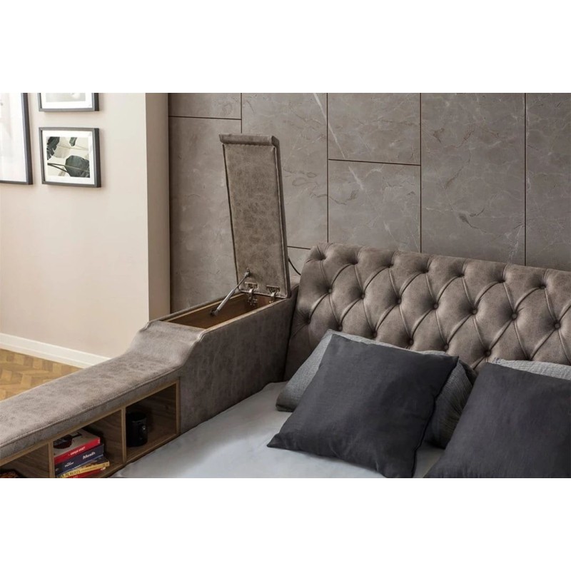 Double Bedstead Dorwell Smart - Brown Brown