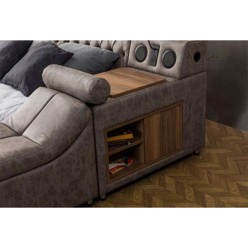 Double Bedstead Dorwell Smart - Brown Brown