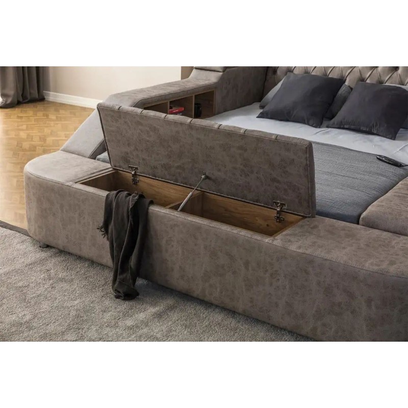 Double Bedstead Dorwell Smart - Brown Brown