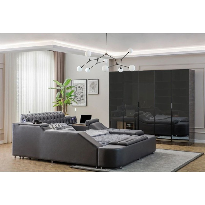 Double Bedstead Dorwell Smart - Black Black