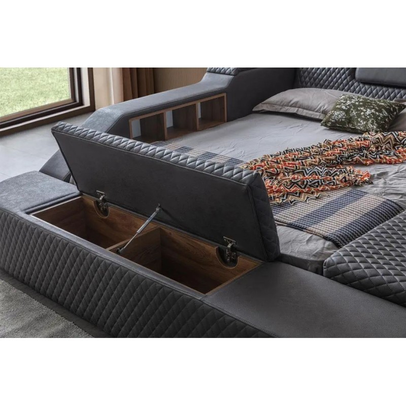 Double Bedstead Escalade Smart - Black Black