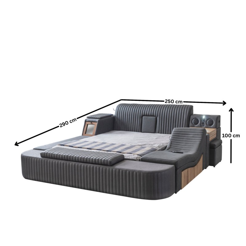 Double Bedstead Sunline Smart - Anthracite Anthracite
