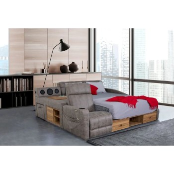 Double Bedstead Whesley Smart - Brown Brown