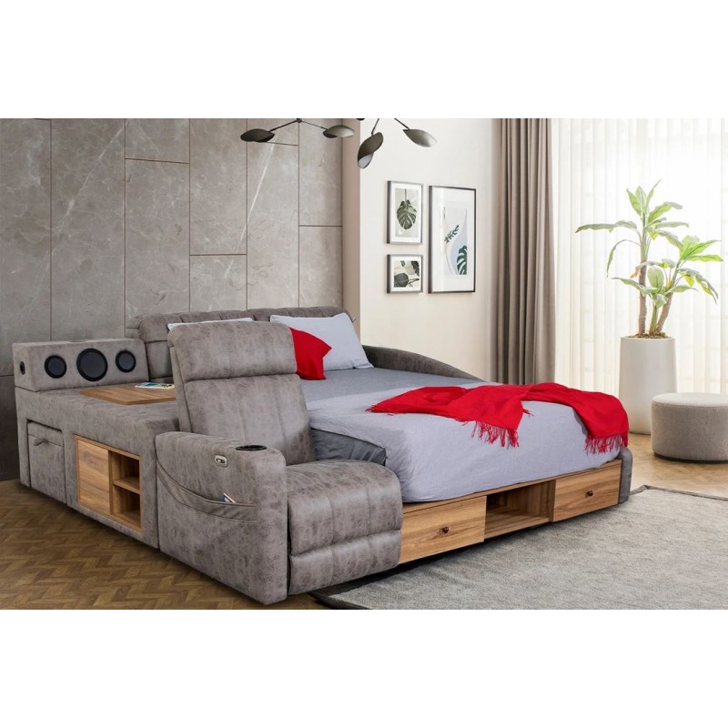 Double Bedstead Whesley Smart - Brown Brown