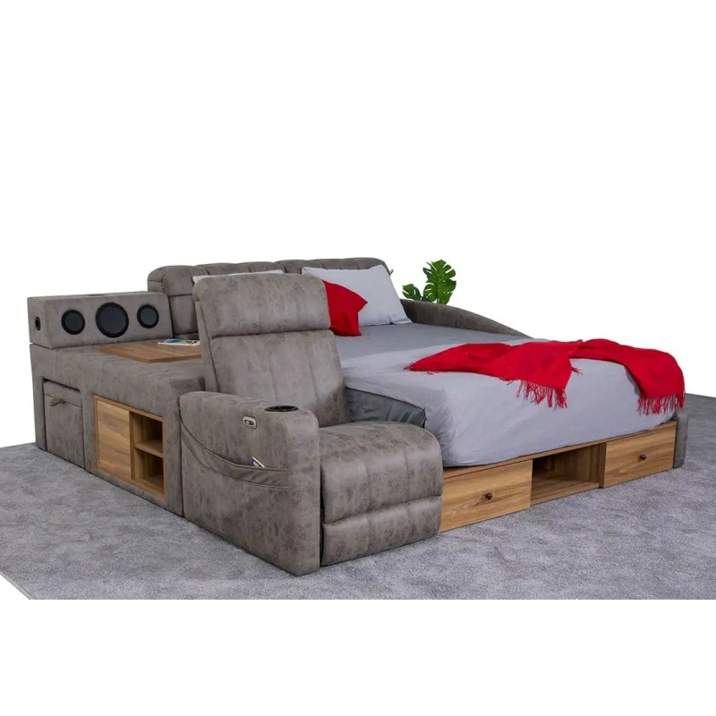 Double Bedstead Whesley Smart - Brown Brown