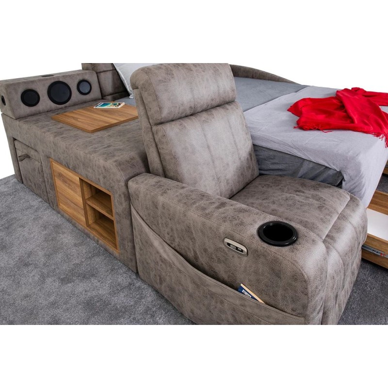 Double Bedstead Whesley Smart - Brown Brown