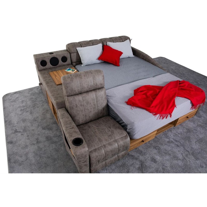 Double Bedstead Whesley Smart - Brown Brown