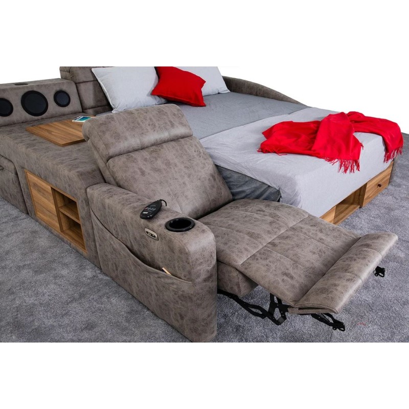 Double Bedstead Whesley Smart - Brown Brown