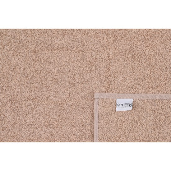 Towel Set (2 Pieces) Dora - Cappuccino Cappuccino Lessentiel Towel Set (2 Pieces) Dora - Cappuccino Cappuccino