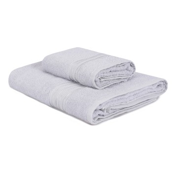 Towel Set (2 Pieces) Dora - Grey Grey