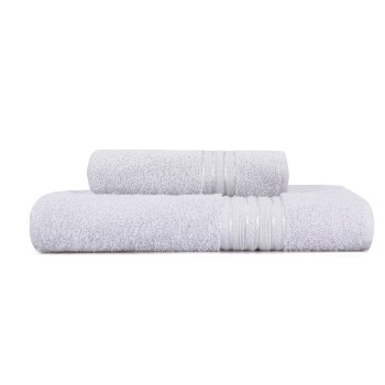 Towel Set (2 Pieces) Dora - Grey Grey