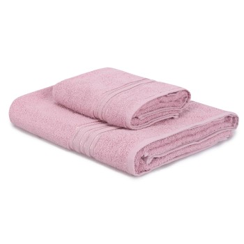 Towel Set (2 Pieces) Dora - Rose Rose