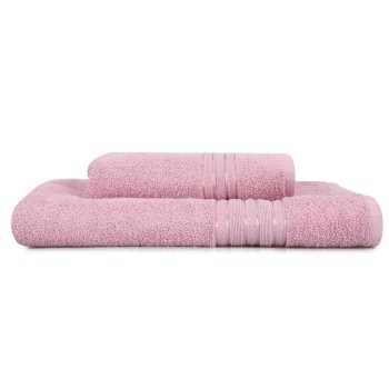 Towel Set (2 Pieces) Dora - Rose Rose