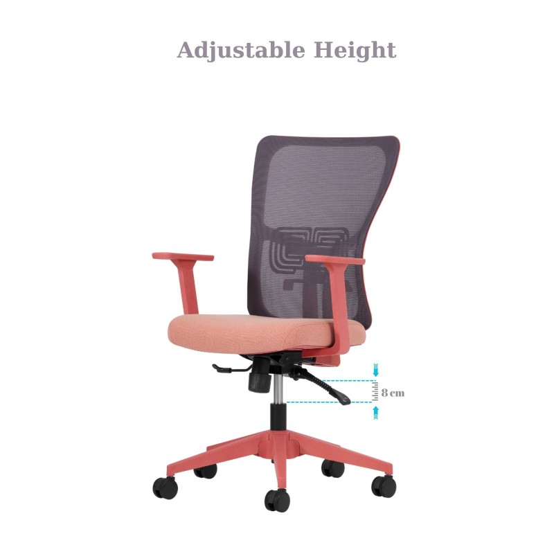 Office Chair Lumbar 108 - Salmon Salmon