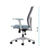 Office Chair Lumbar 108 - Grey Grey