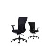 Office Chair Set (2 Pieces) Lumbar 108 - Black Black