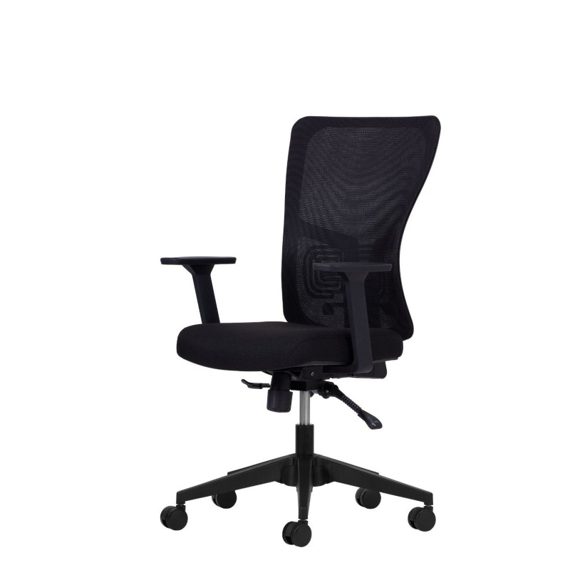 Office Chair Set (2 Pieces) Lumbar 108 - Black Black