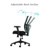 Office Chair Set (2 Pieces) Lumbar 108 - Black Black