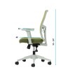 Office Chair Set (2 Pieces) Lumbar 108 - Green Green