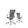 Office Chair Set (2 Pieces) Lumbar 108 - Grey Grey