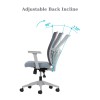 Office Chair Set (2 Pieces) Lumbar 108 - Grey Grey