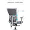 Office Chair Set (2 Pieces) Lumbar 108 - Grey Grey