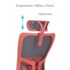 Office Chair Lumbar 126 - Salmon Salmon