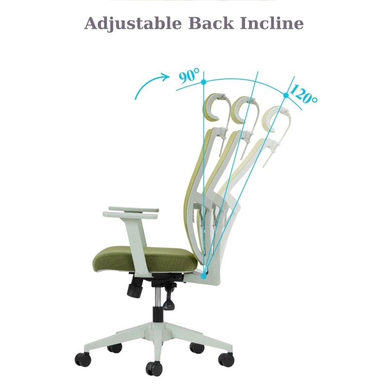 Office Chair Lumbar 126 - Green Green