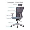 Office Chair Lumbar 126 - Grey Grey