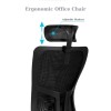 Office Chair Set (2 Pieces) Lumbar 126 - Black Black