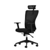 Office Chair Set (2 Pieces) Lumbar 126 - Black Black