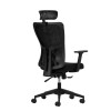 Office Chair Set (2 Pieces) Lumbar 126 - Black Black