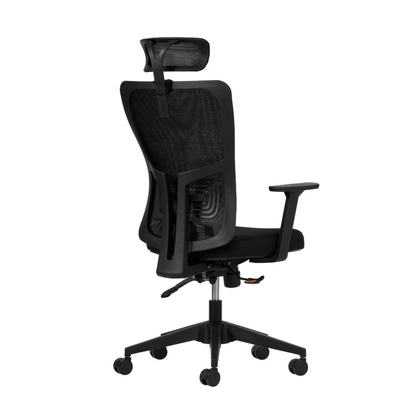 Office Chair Set (2 Pieces) Lumbar 126 - Black Black