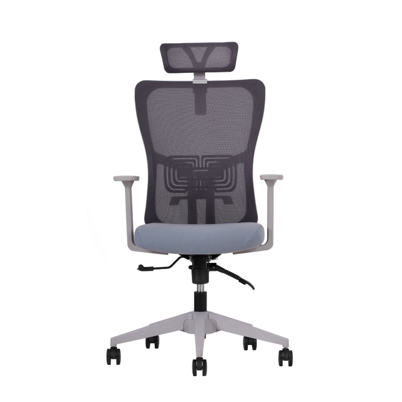 Office Chair Set (2 Pieces) Lumbar 126 - Grey Grey