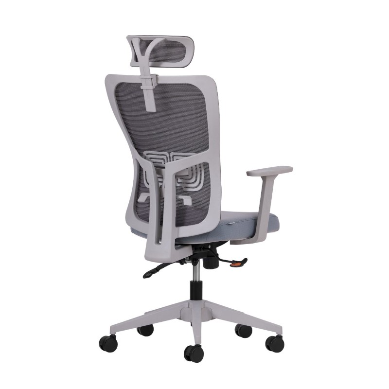 Office Chair Set (2 Pieces) Lumbar 126 - Grey Grey