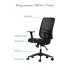 Office Chair Leto 108 - Black Black