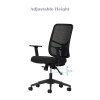 Office Chair Leto 108 - Black Black