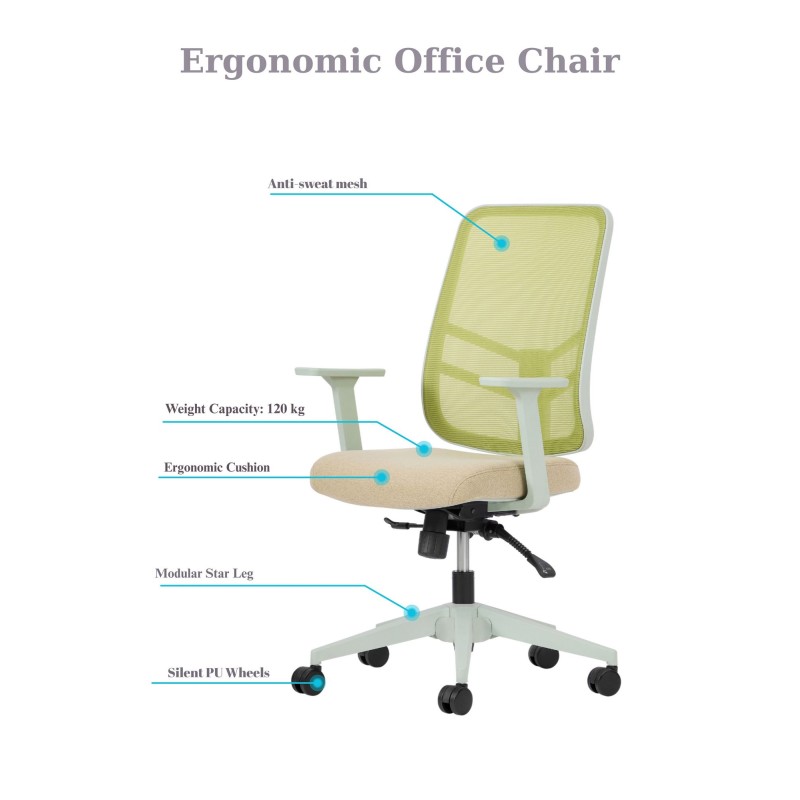 Office Chair Leto 108 - Green Green