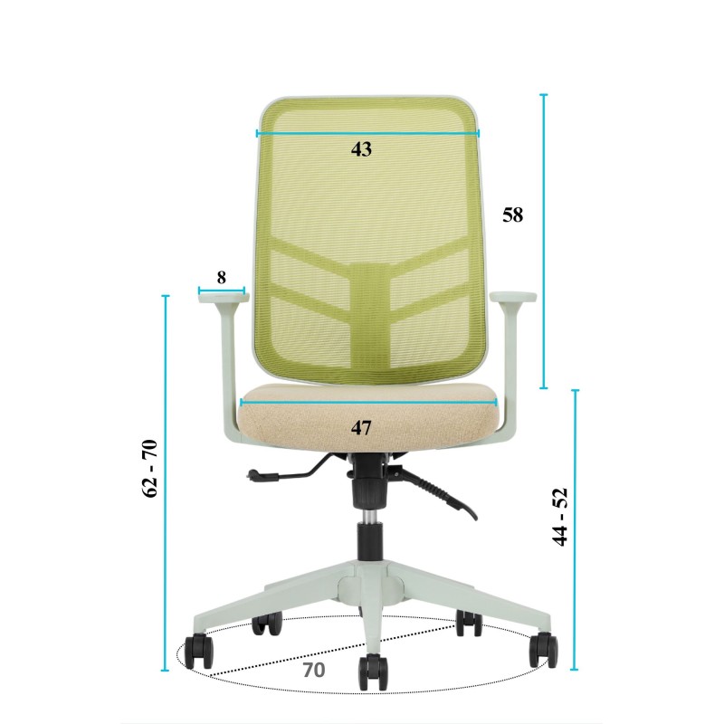 Office Chair Leto 108 - Green Green
