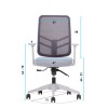 Office Chair Leto 108 - Grey Grey
